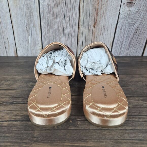 BIRDIES The Dove Floral Pink Petal Sequin Slip On Mule Women's Sz 9 NIB - Picture 4 of 9